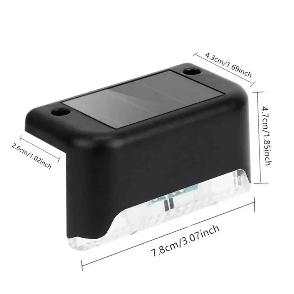 LED Solar Step Lamp Path Stair Outdoor Garden Lights wedding Balcony Light Decoration for Patio Stair Fence Light 4Pcs XJ250606