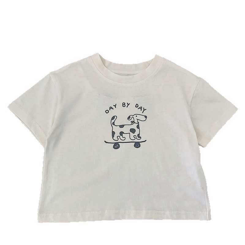 Bora Kids 2025 Summer New Arrival Boys' and Young Boys' Simple and Casual Children's Short Sleeve T-shirt y250607
