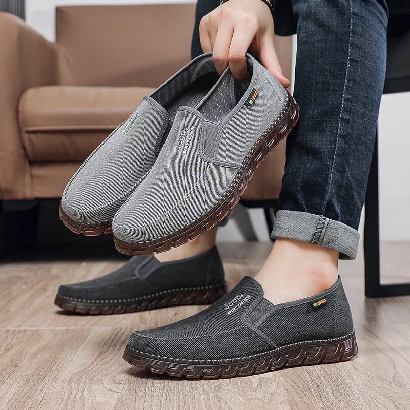 Ddmyoutdoor Men S Casual New Flat Bottom Anti Slip Work Breathable Linen Canvas Shoes Summer Sneaker Zapatillas Outdoor Shoes