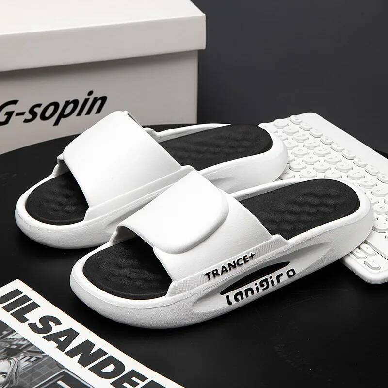 Ddmyoutdoor Men Slippers Soft Comfortable Beach Casual Shoes Lightweight Eva Flat Non Slip Wear Resistant Sandals outdoor shoes