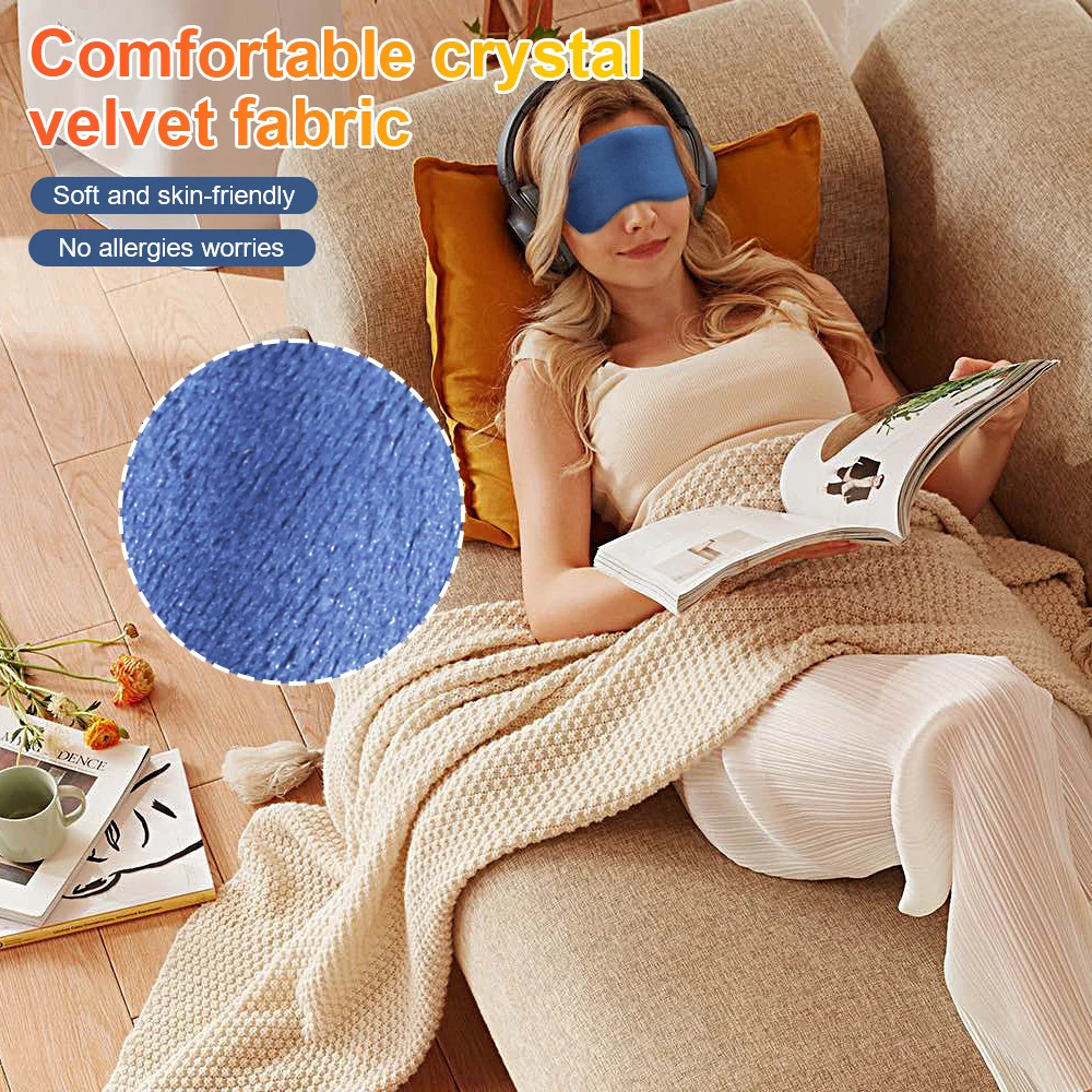 Electric Heating Eye Mask Infrared Compress Eye Massager Relieve Fatigue Reduce Dark Circles Sleep Shade Eye Massage Glasses 250603