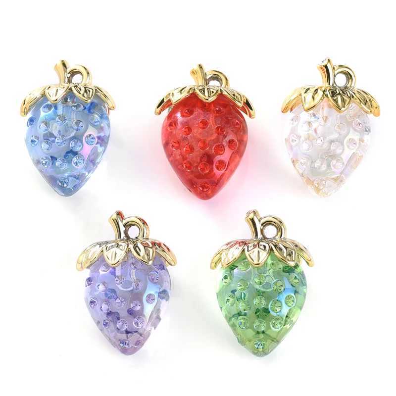 10Pcs 23x32mm Transparent Acrylic Charm Pendant Colorful Sterry Pendant For Handmade Earrings Necklace DIY Jewelry Making XJ250607