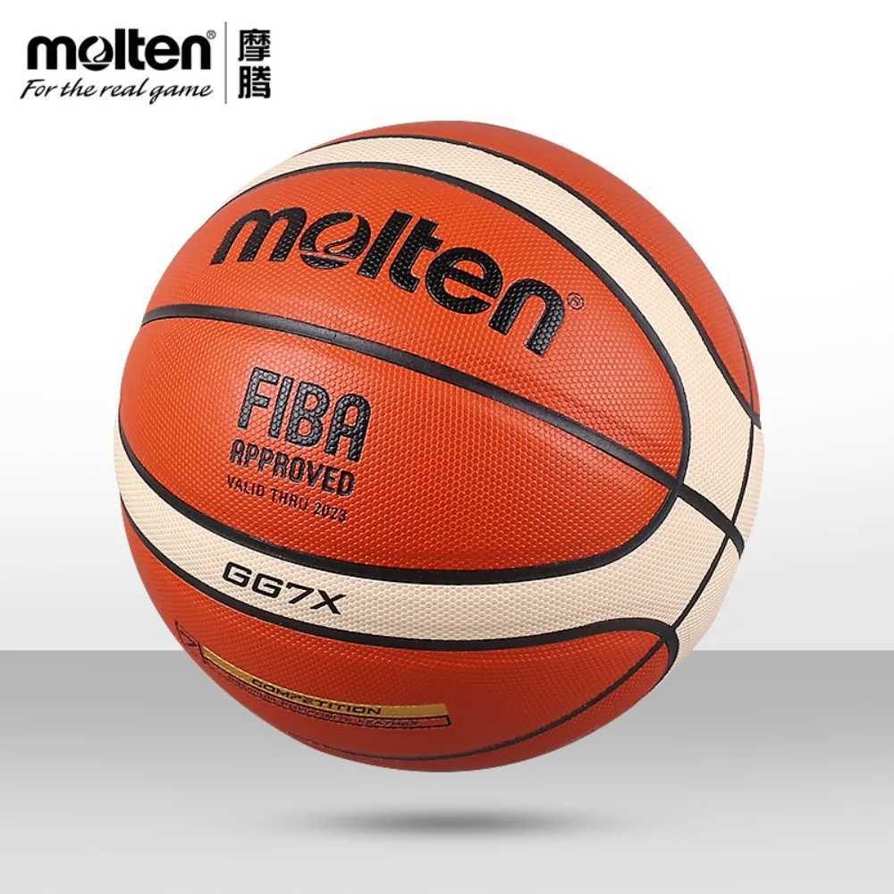 Molten GG7X SIZE7 Basketball PU Official Certification Competition Standard Ball Mens and Womens Training Ball Team BasketballXJ250606