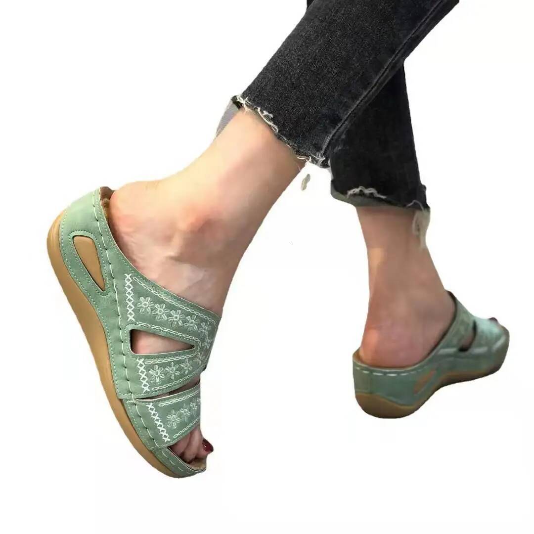 Ddmyoutdoor New Slippers Wedge Platform Large Size Orthopedics Sandals Walking Open Toe Ladies Casual Beach Shoes Women outdoor shoes