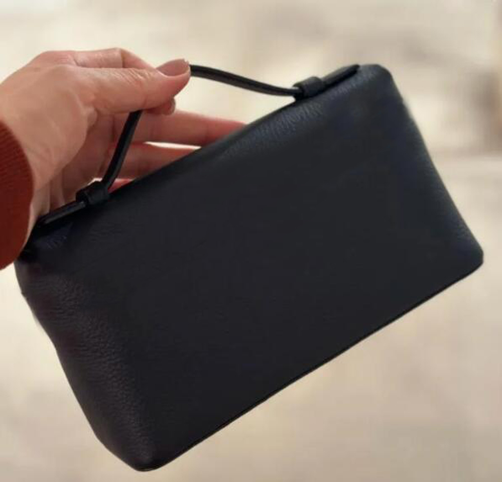 Evening Bags Cowhide With Markings Commuting Handbag Simple Single Pockot Shoulder Lunch Box Women Bag Cosmetic