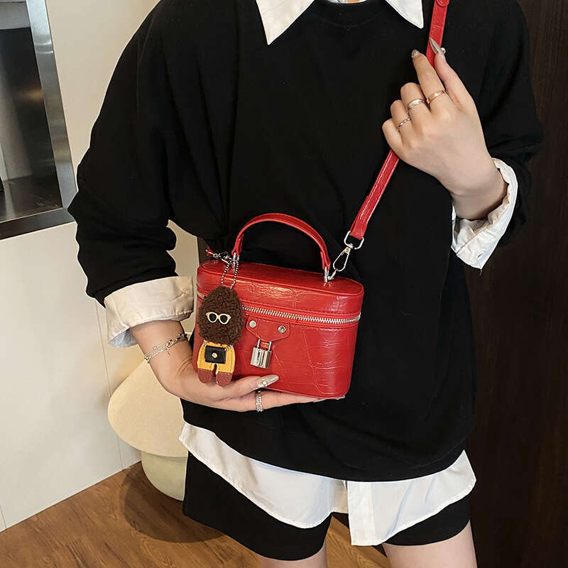 High-end Stylish Niche Handbag Makeup Box for Women 2025 New Versatile Light Luxury Commuter Shoulder Crossbody Bag