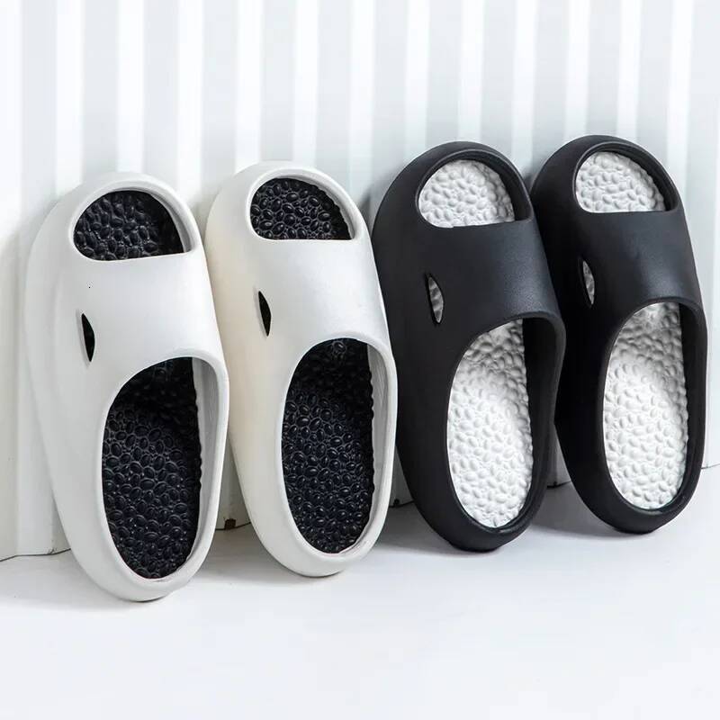 Ddmyoutdoor Couple Massage New Fashion Indoor Outdoor Cm Thick Sole Household Bathroom Anti Slip Shoes Trendy Beach Slippers Soft outdoor shoes