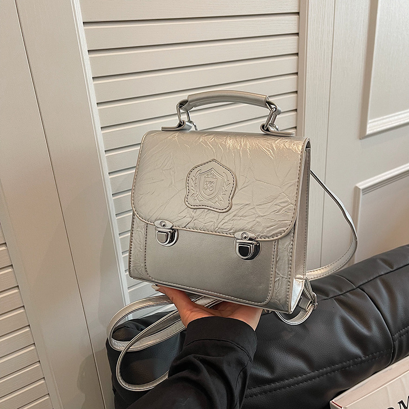 designer Fashion Trend Women's Backpack 2025 Summer New Simple Versatile Commuter Backpack Korean Style Handbag Shoulder Bag