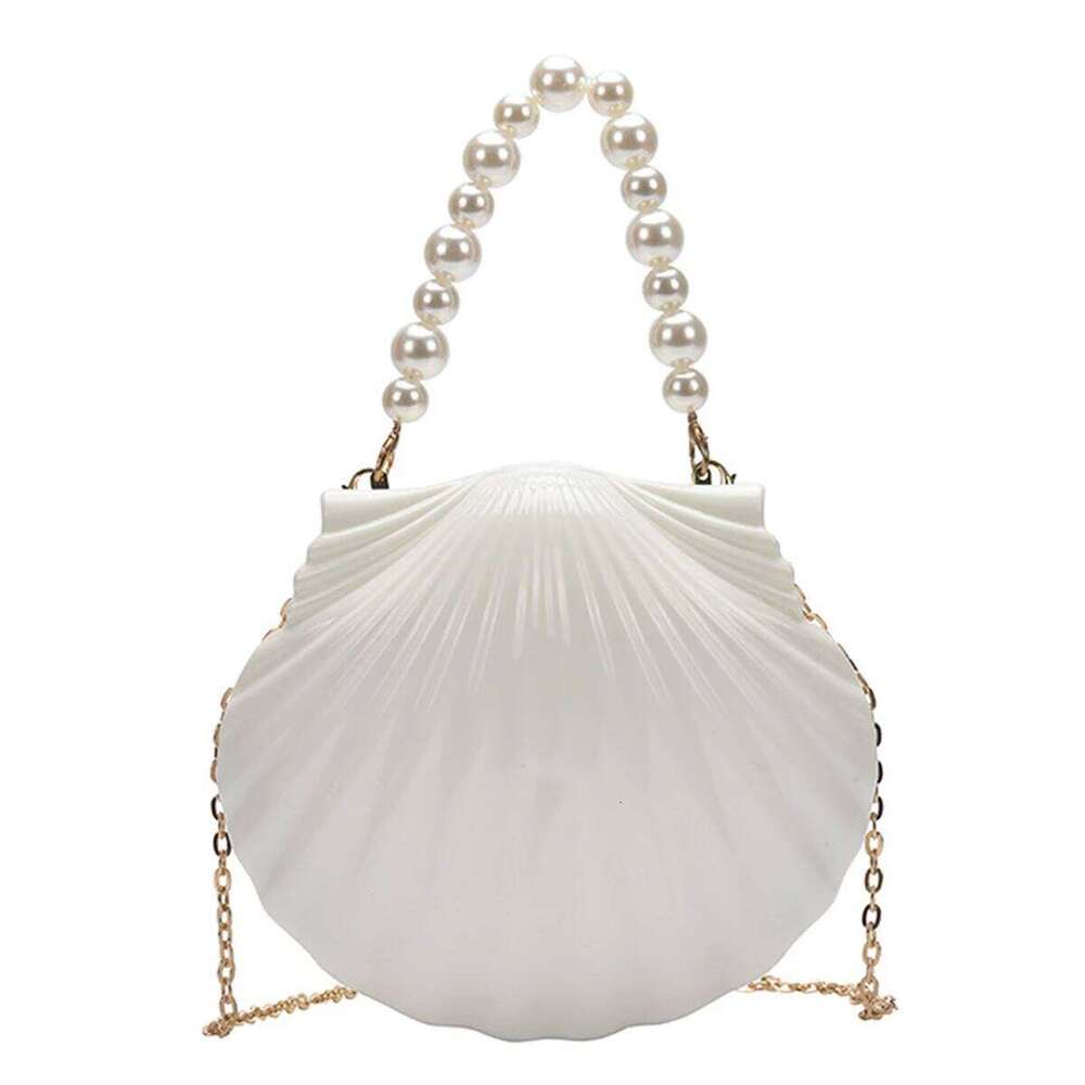 Acrylic scallop-shaped dinner bag is suitable for parties, vacations, banquets, daily and various ocns