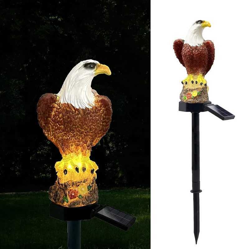 1Pack Solar Garden Lights Outdoor Eagle Solar Garden Stake Light Waterproof LED Light For Garden Patio Lawn Walkway Decoration XJ250606