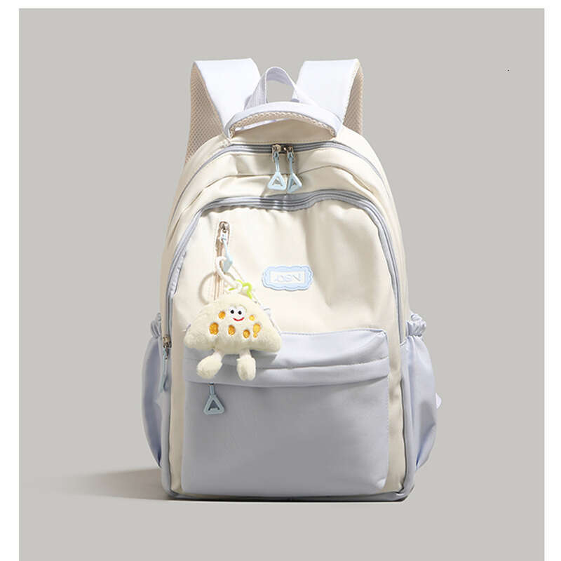High-End Color-Block 2025 New Model Women, Middle School and College Students, Large Capacity Backpack for Short Trips