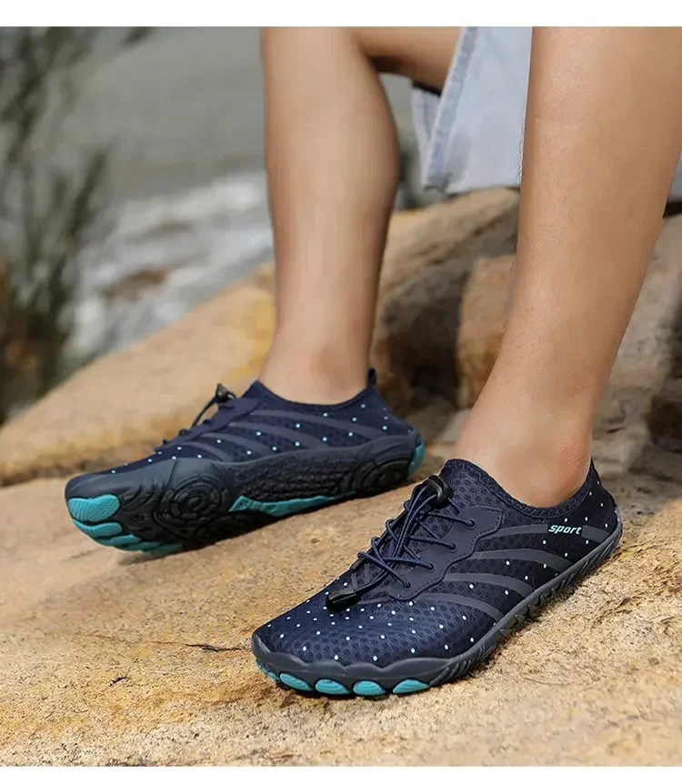 Unisex Barefoot Slippers Breathable Water Wading Shoes Sweetheart Upstream Swimming Sneakers Elastic Quick Dry Beach Aqua Shoes 250605