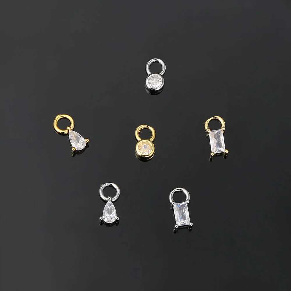 1PC Little Star Moon Snake Crystal Charms Pendant Helix Daith Earrings for Women Hanging Matching Piercing Lobe Tragus Jewelry XJ250607