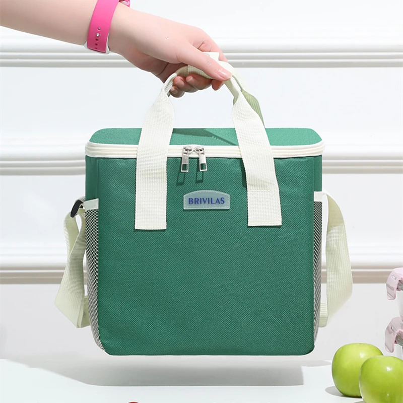 Portable Large Capacity Lunch Bag Cute Durable Food Thermal Box Cooler Lunchbox Aluminum Foil Insulated Picnic Bags 250606