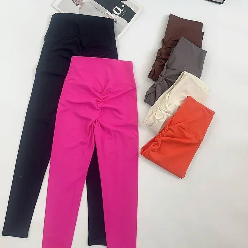 Yoga Women Fiess Running Cycling Pants Breathable Sports Leggings High Waist Summer Workout Gym Clothing