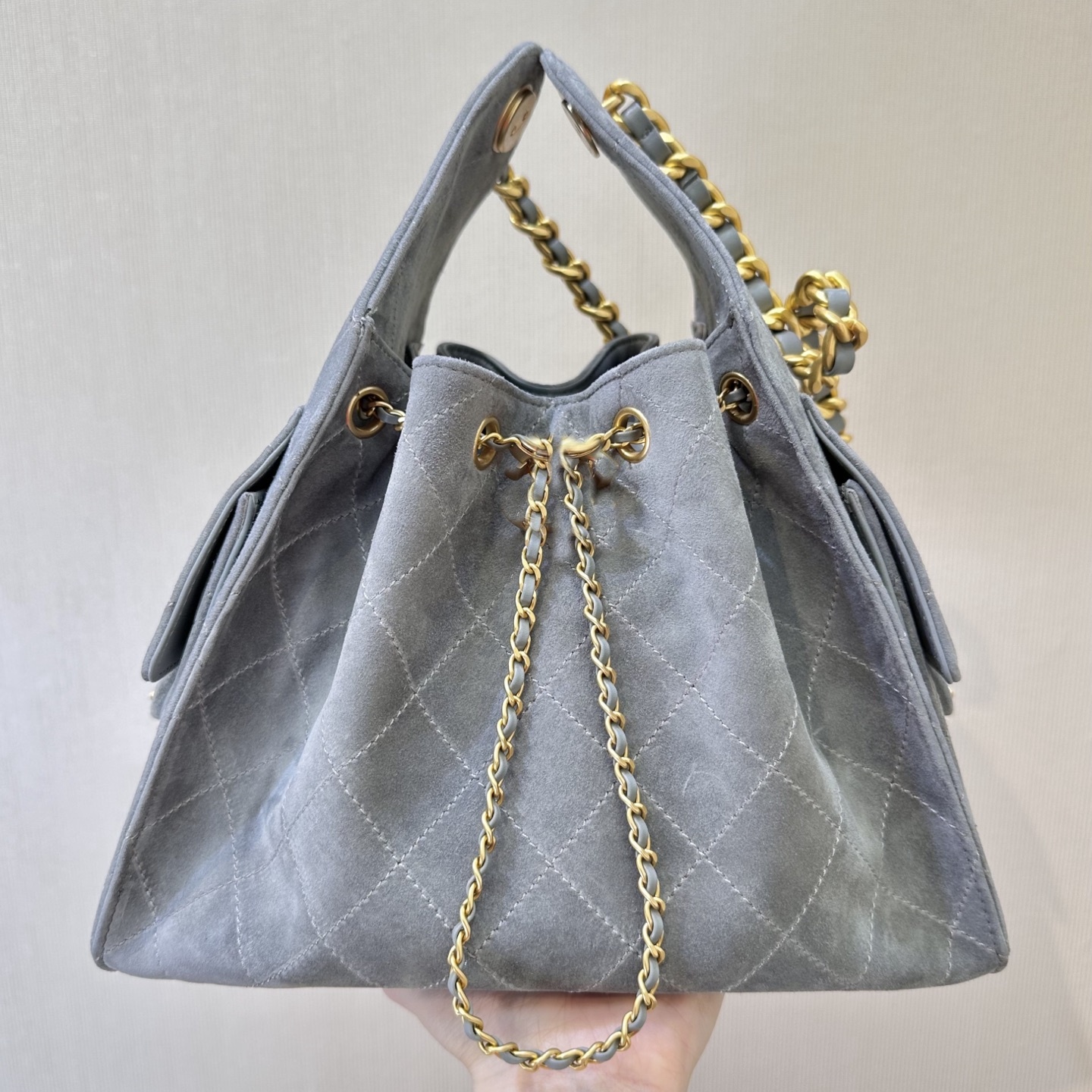 mirror quality 25 hobo bag 25c handbag genuine leather calfskin designer bag master medium tote bag with drawstring women clutch chain shoulder purse luxury bags