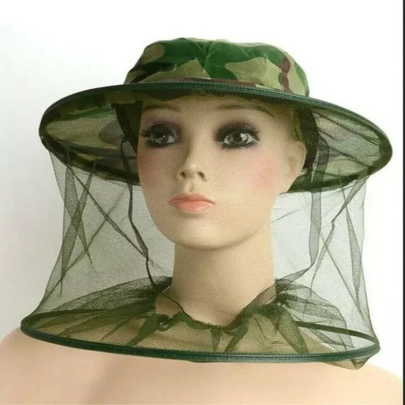 Fashion Insect Mosquito Net Mesh Face Fishing Hunting Outdoor Camping Hat 250605