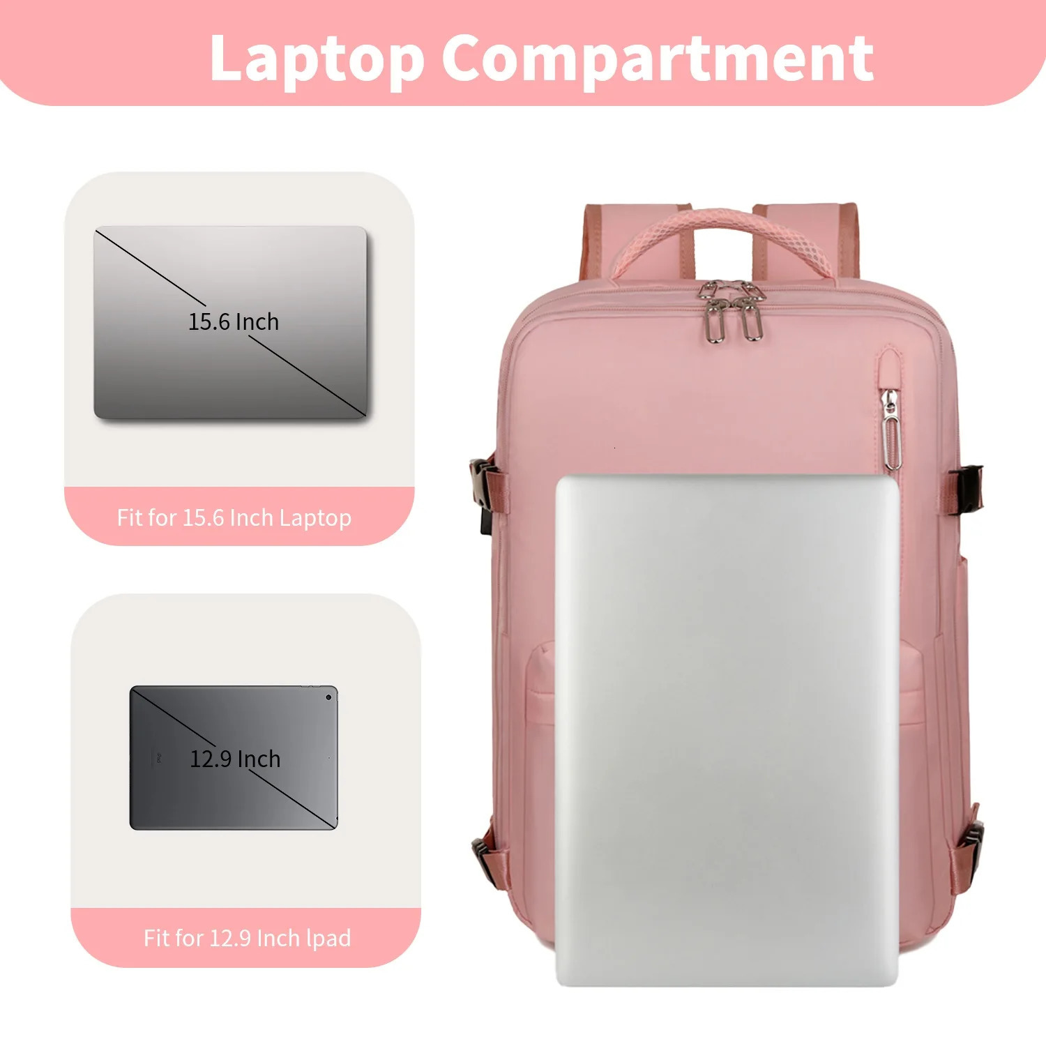 Cabin Airplane Travel Backpack Large Capacity Hand Luggage Cabin Backpack Wizzair Carry-On Men Women 15.6 inch Laptop School Bag 250603