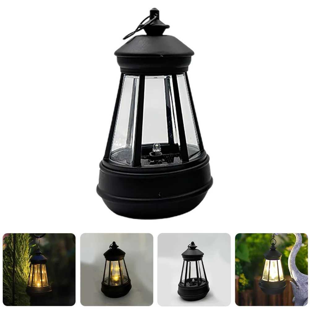 Solar Powered Lantern Lights Outdoor Garden Landscape Plastic Decoration Lamp for House Rechargeable Portable Emergency Night W250607