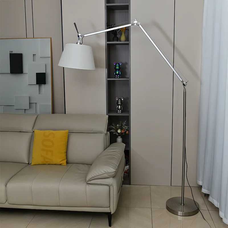 Nordic Long Arm Rocker Floor Lamp for Office Living Room High-end Sofa Designer Bedroom Bedside Lamp Fishing Light W250607