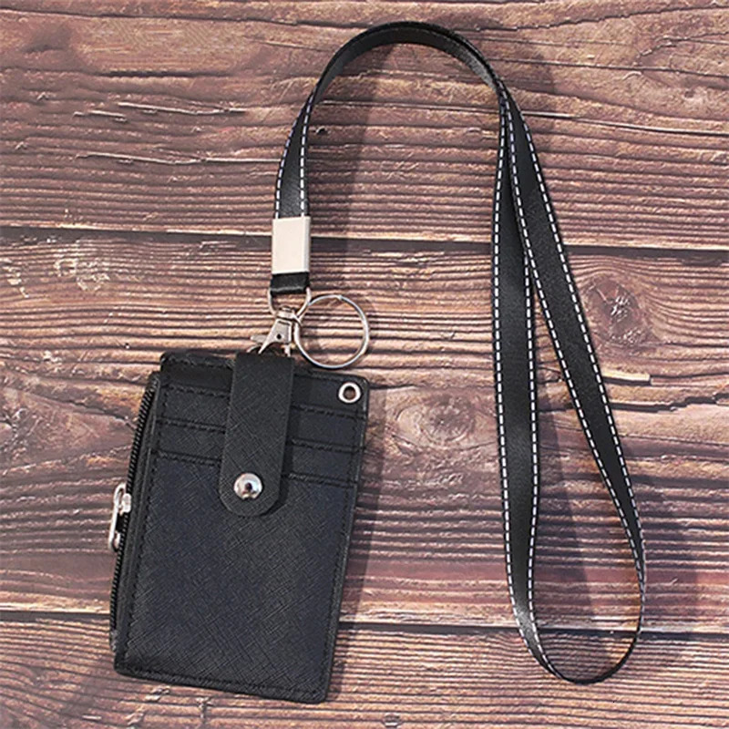 Practical Work School ID Card Badge Holder with Keyring Rope Layards Neck Strap Bag Accessories 250605