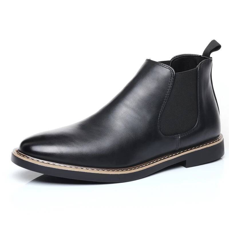 Ddmyoutdoor Shoes Retro Ankle Boots Casual Flat Elastic Formal Business Dress Men Shoe New Spring Autumn Outdoor Shoes