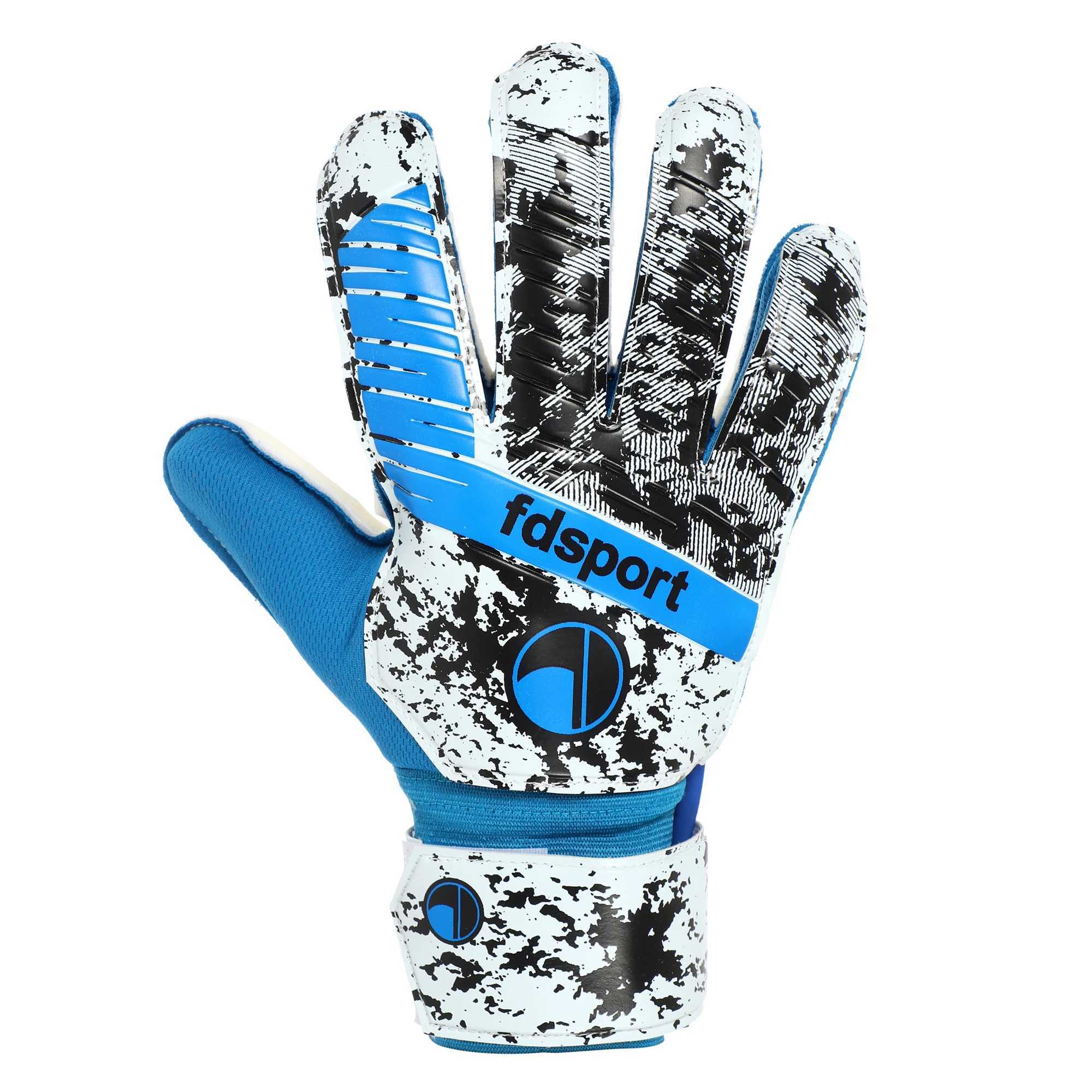 Mens and Womens Football Soccer Goalkeeper Gloves Game Training Thickened Latex Goalie Gloves Protection Non-slip Removable Wristband XJ250606