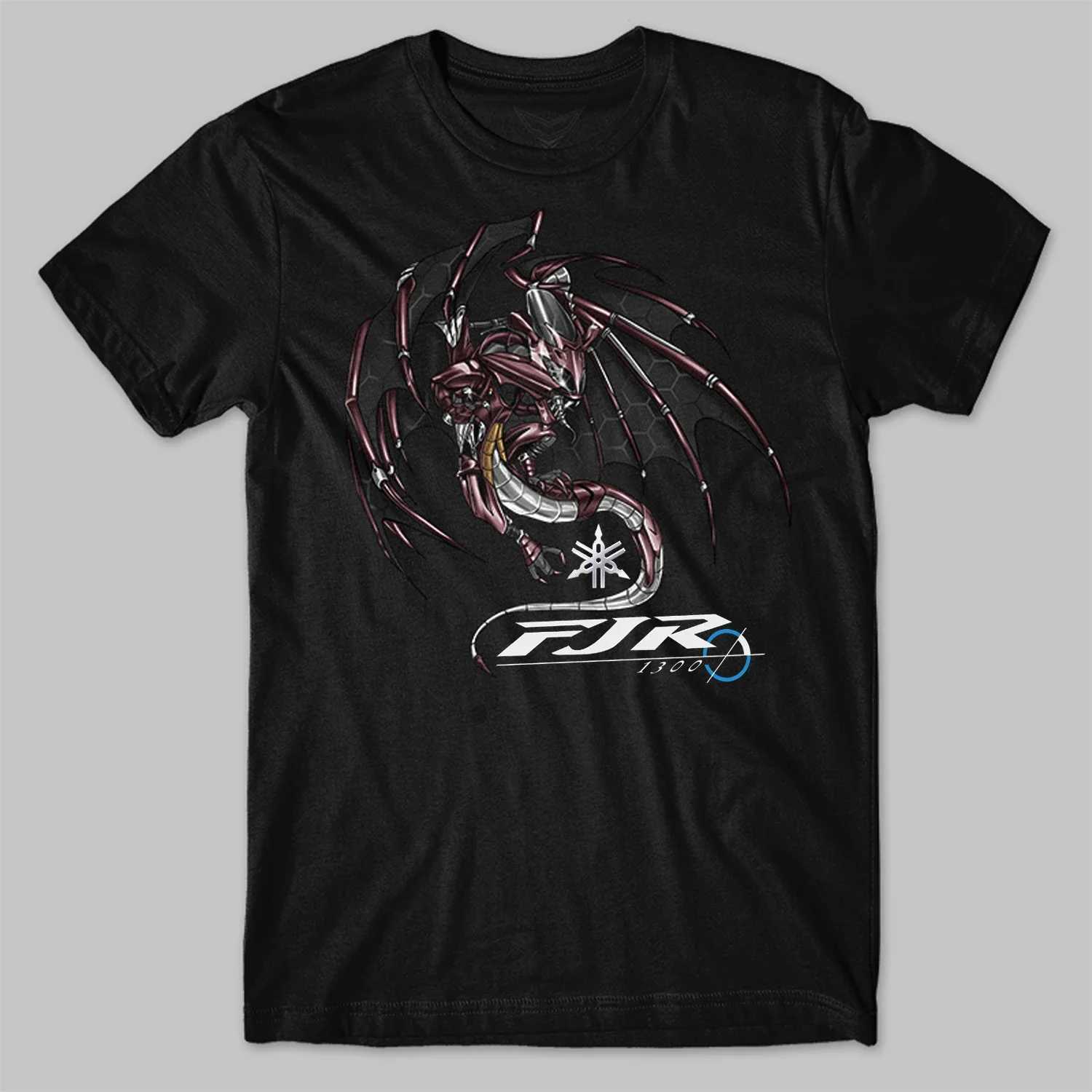 Classic Japanese Motorcycle FJR 300 Dragon Inspiration T-Shirt 00% Cotton O-Neck Short Sleeve Casual Mens T-shirt Size S-3XL W250607