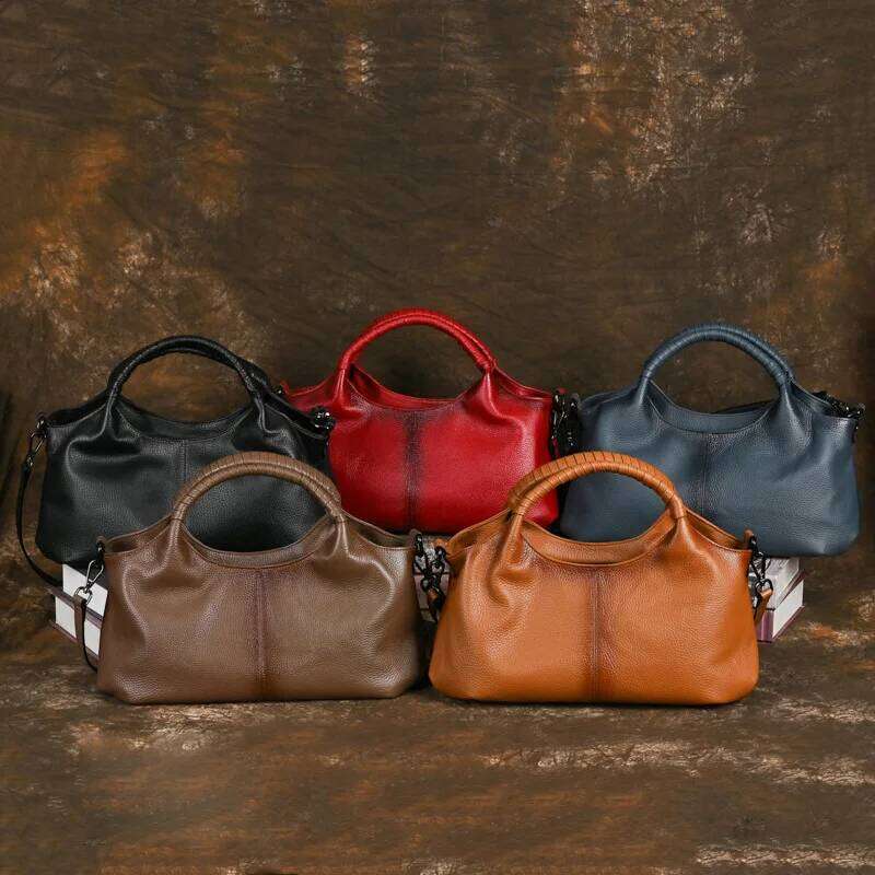 MOTAORA Large Capacity Women's Genuine Leather Handbag Casual Woman Tote Bag Soft Designer Solid Ladies Handbags 2025 New 2025/06/07