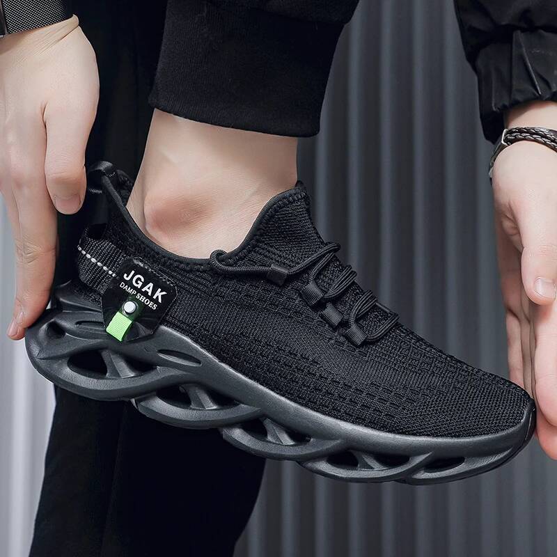 Ddmyoutdoor New Sneaker Men S Running Thick Soled Jogging Casual Sneakers Outdoor Breathable Shock Absorbing Trendy Tennis Shoes Outdoor Shoes