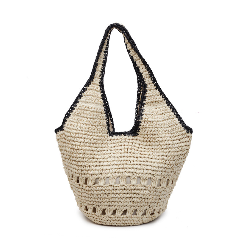 designer Large Capacity Straw Bag for Women 2025 New Summer Beach Vacation Shoulder Bag Forest Style Handwove