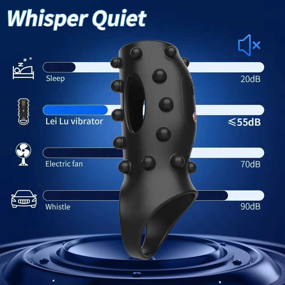 Vibrating Penis Sleeve Ejaculation Delay Penis Vibrator with Cock Ring for Men Penis Extension Adult Goods Sex Toy for Couples XJ250607