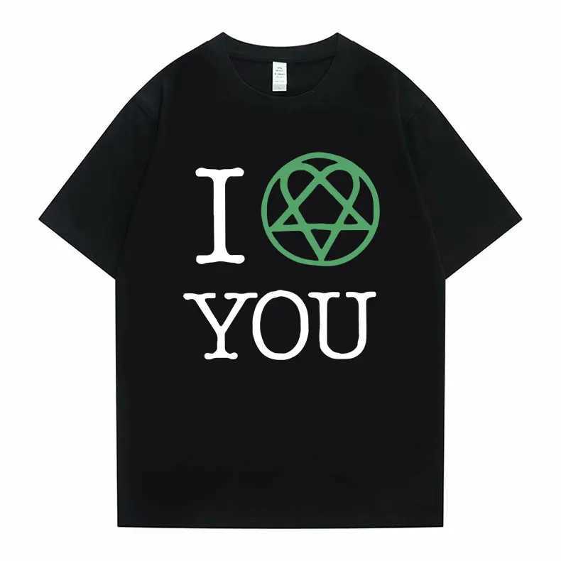 I Love You Opium Graphic T-shirt Rapper Playboi Carti Print T-shirts Men Women Hip Hop Loose Tees Mens Casual Vintage T Shirt W250607