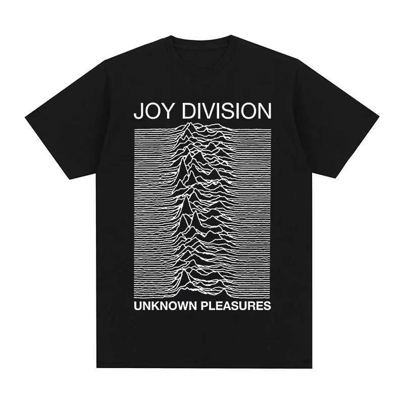 Joy Division Creative Line Print Summer High Quality 100% Cotton Casual Comfortable Mens T-Shirt Trendy Street Mens Clothing X250607