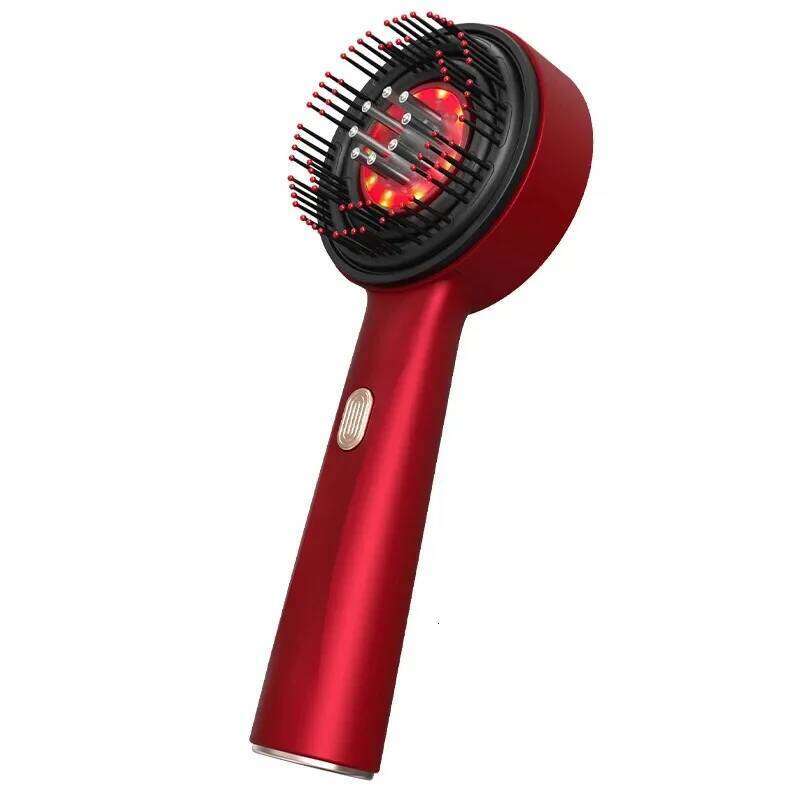 Electric Brush Massager Hairdressing Infrared Light Wave Scalp Medicine Applicator Portable Massage Comb