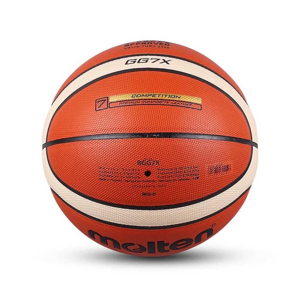 Molten GG7X SIZE7 Basketball PU Official Certification Competition Standard Ball Mens and Womens Training Ball Team BasketballXJ250606