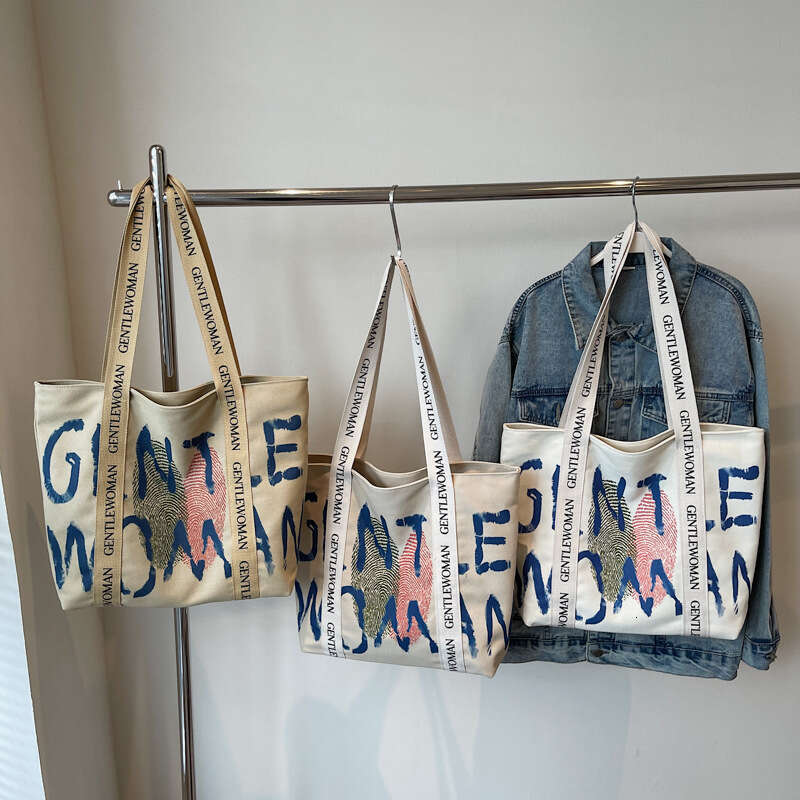 Fashion Letter Handbag for Women Trendy Personality Versatile Student Shoulder Korean Style Ins Large Capacity Tote Bag