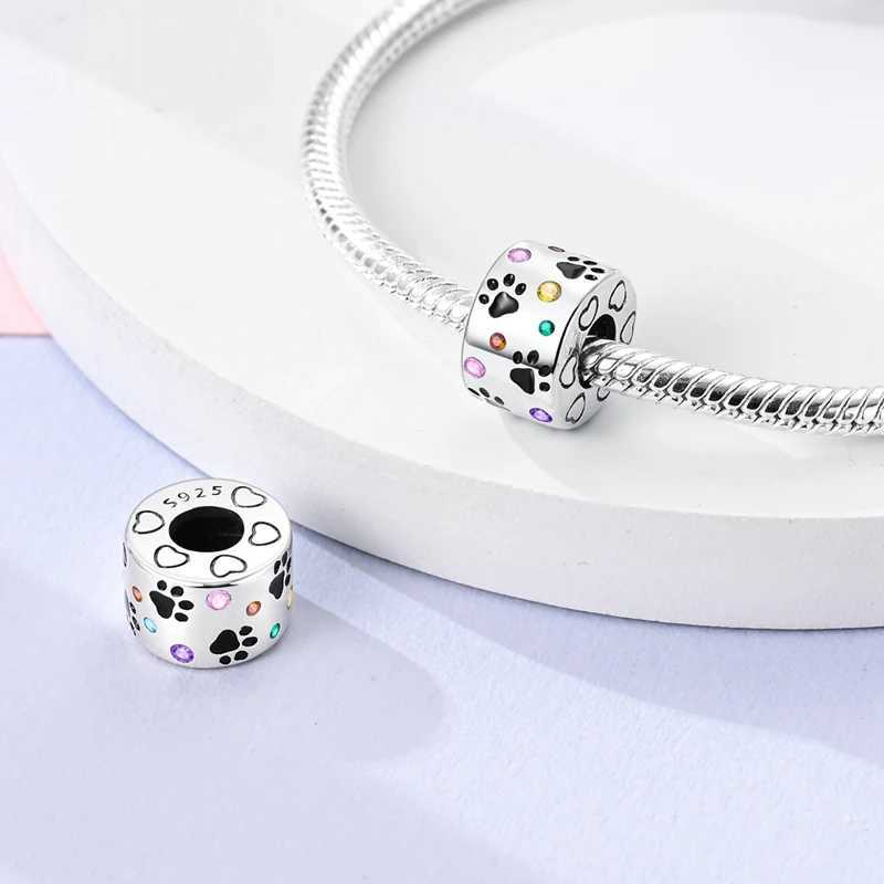 Fit Original Charms Beads 925 Sterling Silver Clip Charms Zircon Sile Spacer Beads for Bracelet Women DIY Gift PartyXJ250607