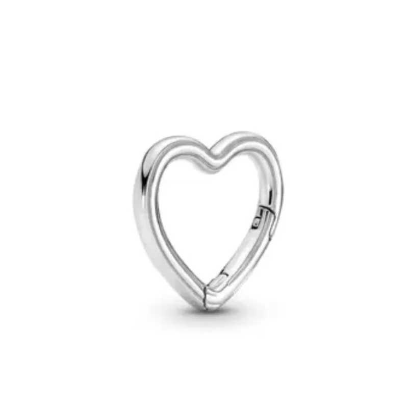 European 925 Sterling Silver Me Series Pendant Green Heart Cross Diy Charm Bead Fit Bracelet Necklace Jewelry For WomenXJ250607