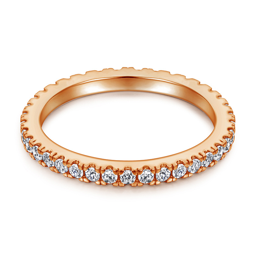 Free shipping s sterling sier simple ic designer for women men unisex couple love rings shine crystal dia cz zircon engagement wedding ring jewelry Fr
