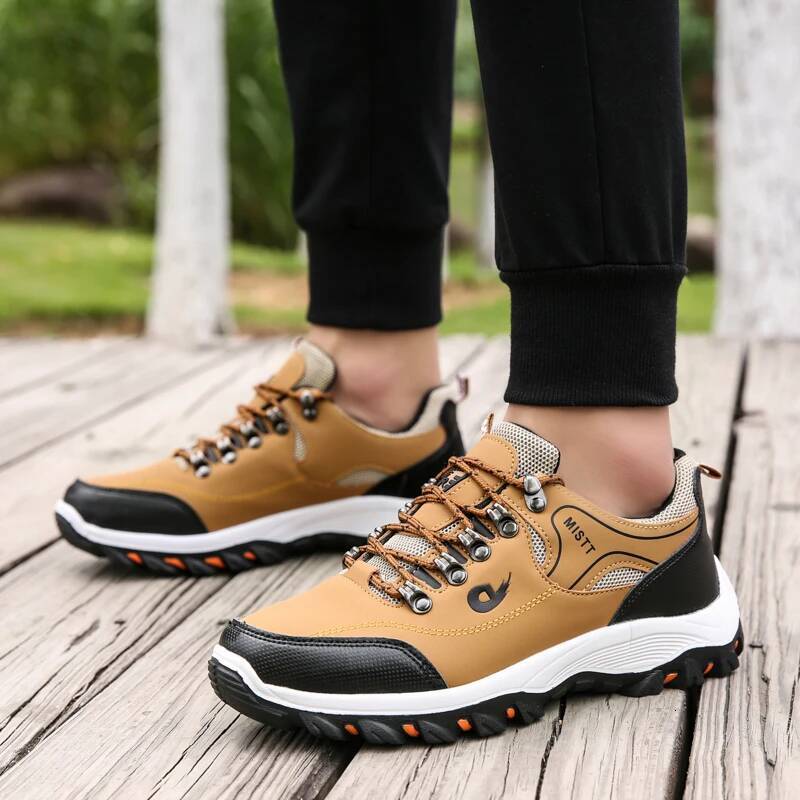 Ddmyoutdoor New Fall Fashion Comfortable Hiking Shoes Leather Waterproof Anti Slip Sneakers For Men Zapatillas Deporte Outdoor Shoes