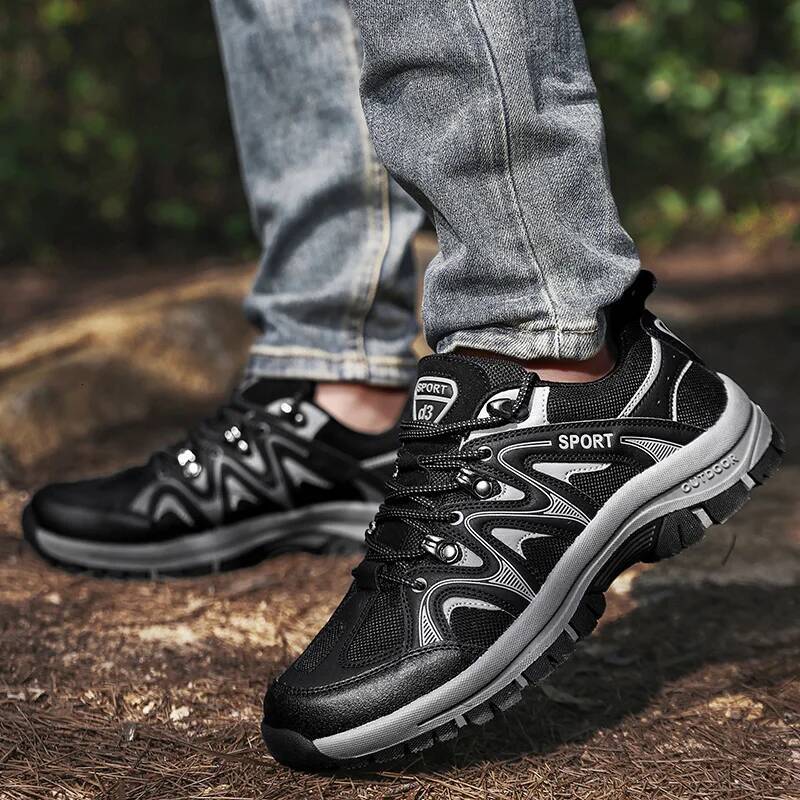 Ddmyoutdoor New High Quality Men S With Thick Soles Outdoor Mountaineering Anti Slip Platform Tourism Tie Up Casual Sneakers Shoes Outdoor Shoes