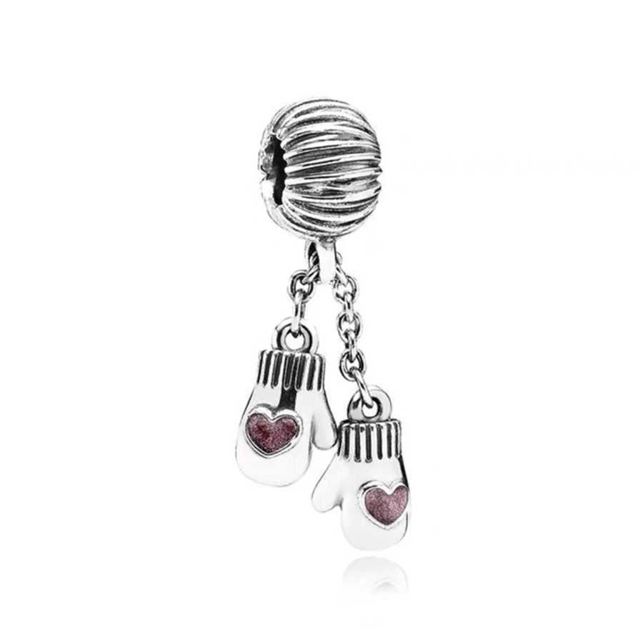 DIY Charm Jewelry Protective Hamsa Hand Owl Crown Bead Snowflake Circle Dangle Fit Original 925 Sterling Silver Bracelet XJ250607