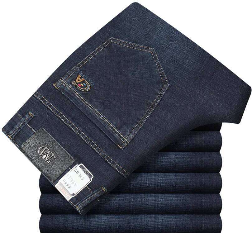 Summer Thin Stretch Jeans Men,Extra Long 120 cm Denim Trousers Lengthen ,Fit For Tall 180cm-210cm Men