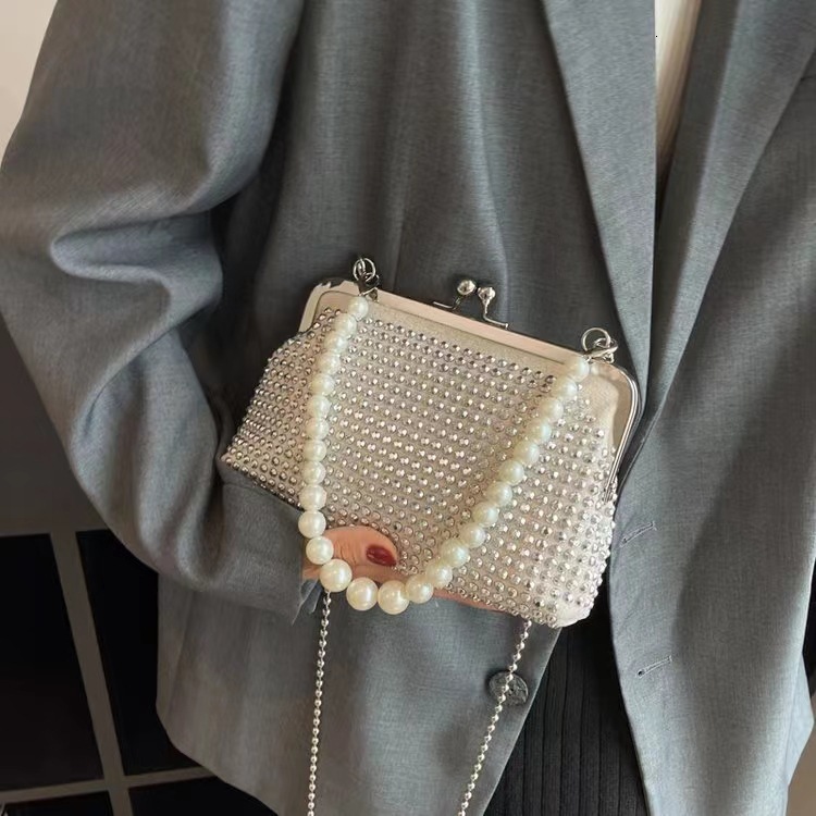 Top High Quality New Style Rhinestone Bag Handbag for Women Fashion Texture Crossbody Handbag Underarm Bag Shiny Full Diamond Bag New Free Delivery De