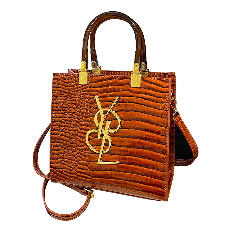 Female bag hard handbag year new patent leather bright face light luxury bag cross body one shoulder all match 2025s hot