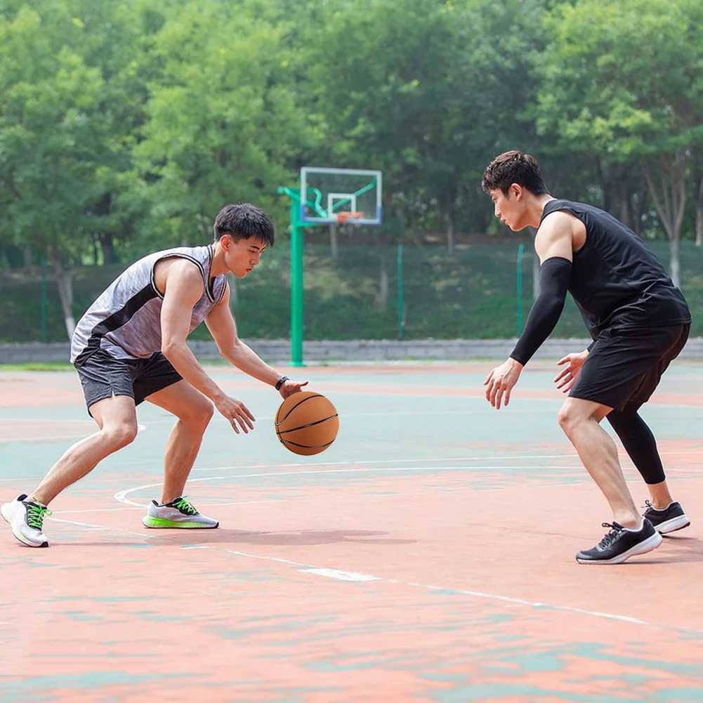 Size 7 Dribbling Training Ball Anti Slip Sports Basketball High Elasticity Suede Microfiber Basketball for Training Competition XJ250606