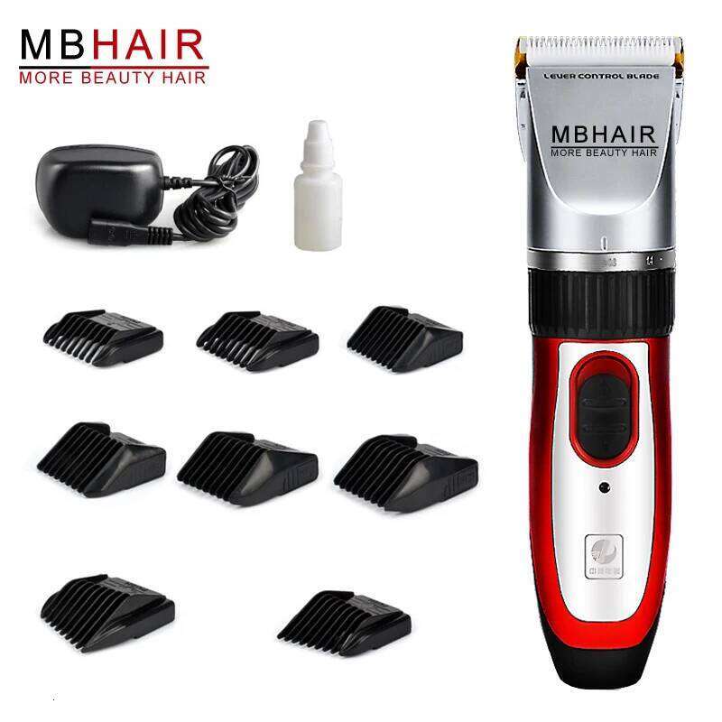 100-240V Profession Waterproof Hair Clipper Ceramic Titanium Blade Trimmer Electric Hair Clipper Cutting Hine