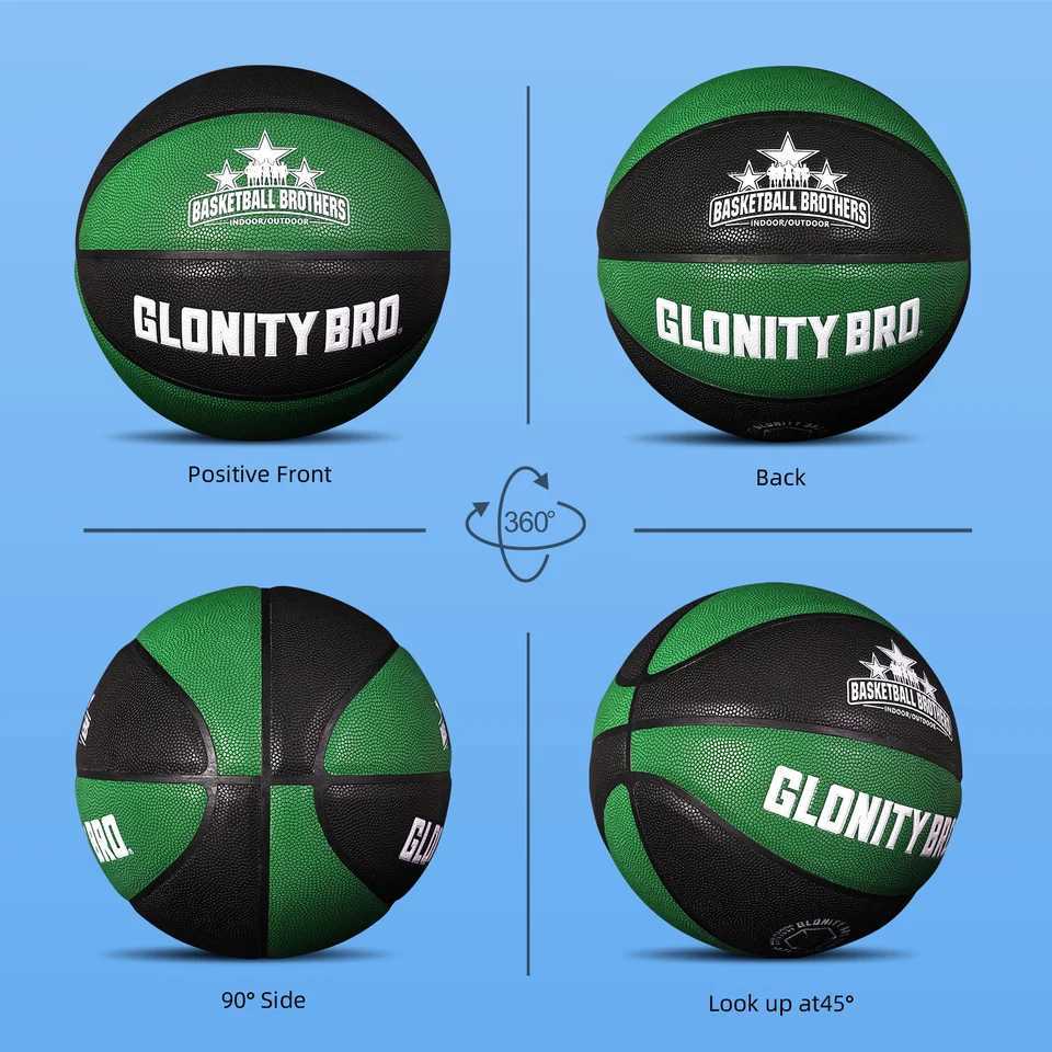 Basketball PU Official Competition Basketball Outdoor Indoor Students Adult And Teenager Standard Training Ball Size 7 6 5 BlueXJ250606