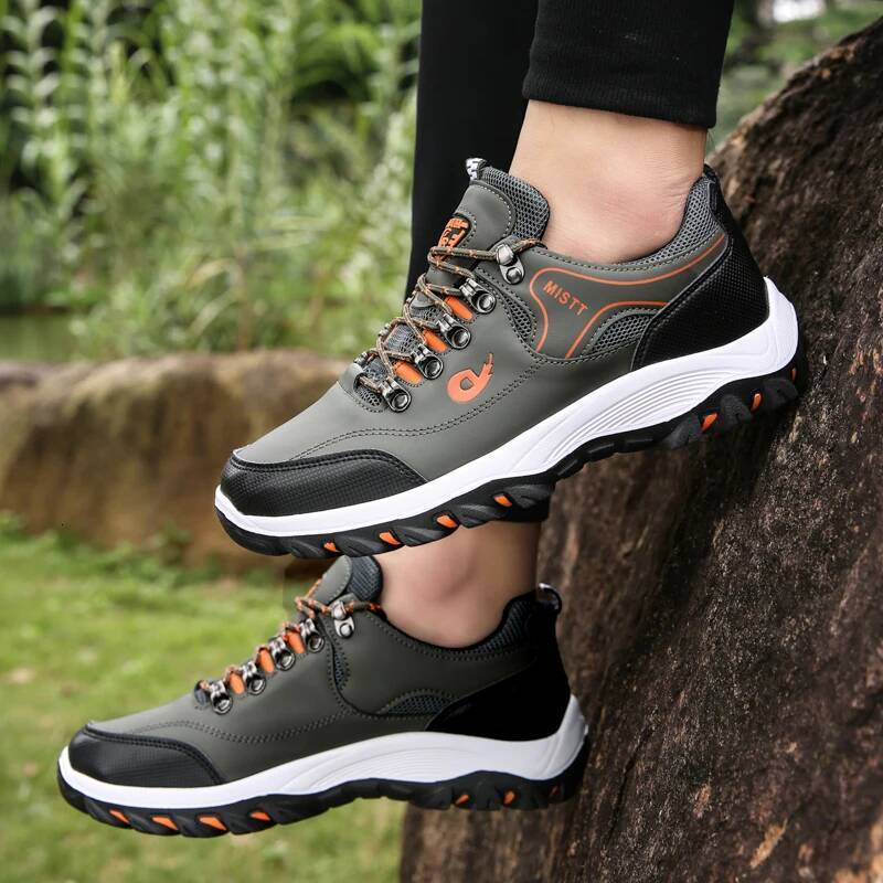 Ddmyoutdoor New Fall Fashion Comfortable Hiking Shoes Leather Waterproof Anti Slip Sneakers For Men Zapatillas Deporte Outdoor Shoes